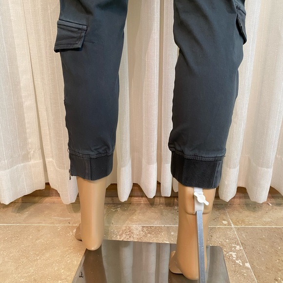 NWT Hudson Runaway Flight Pants Black Drawstring Waist 8 Pockets Size 25 - Picture 14 of 16